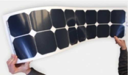 Solbianflex lightweight flexible solar panel - Eco Boat Show, Bayview © Dick Clarke